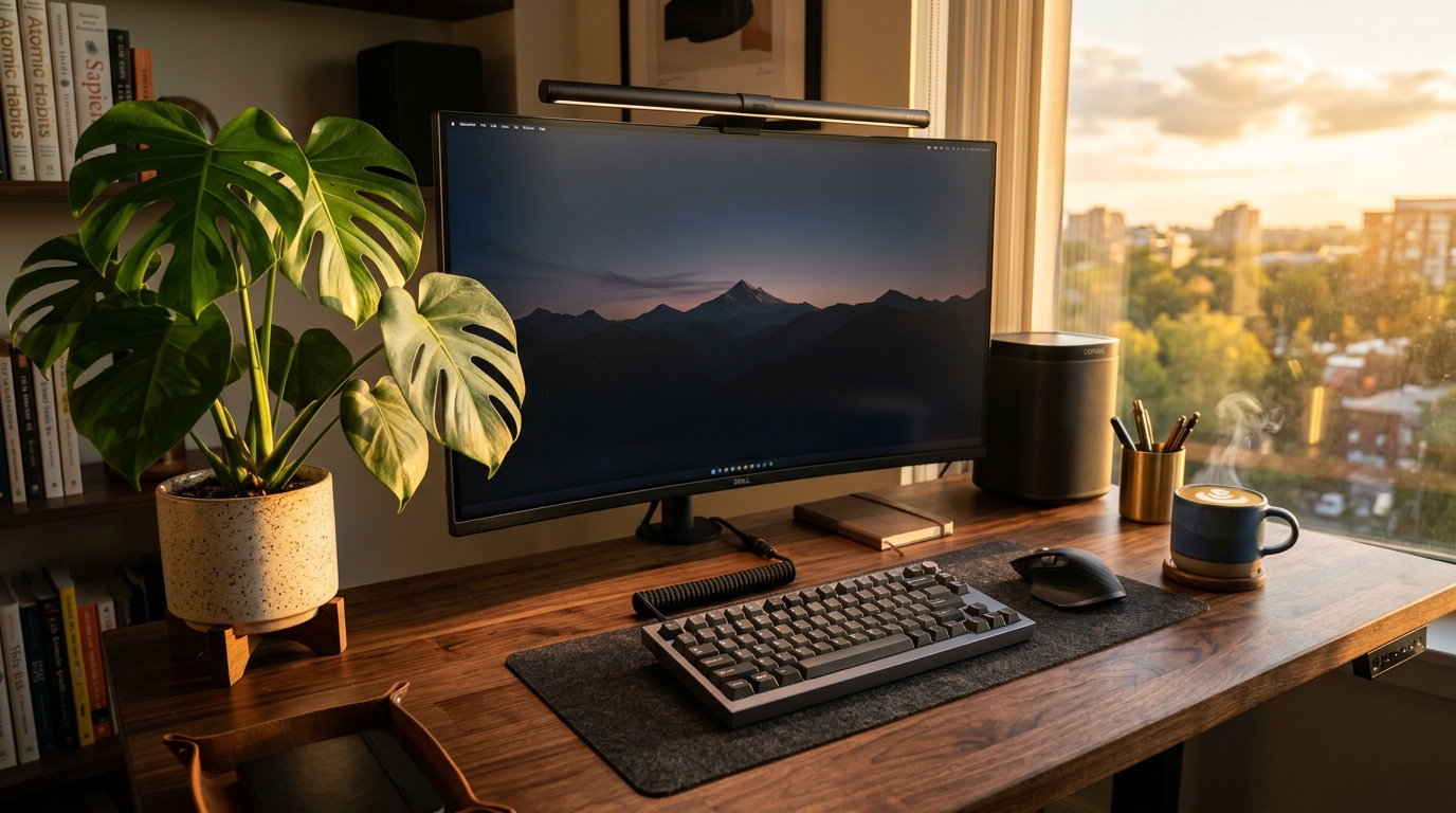 Aesthetic WFH Desk Setup Ideas | Cozy Office Inspiration