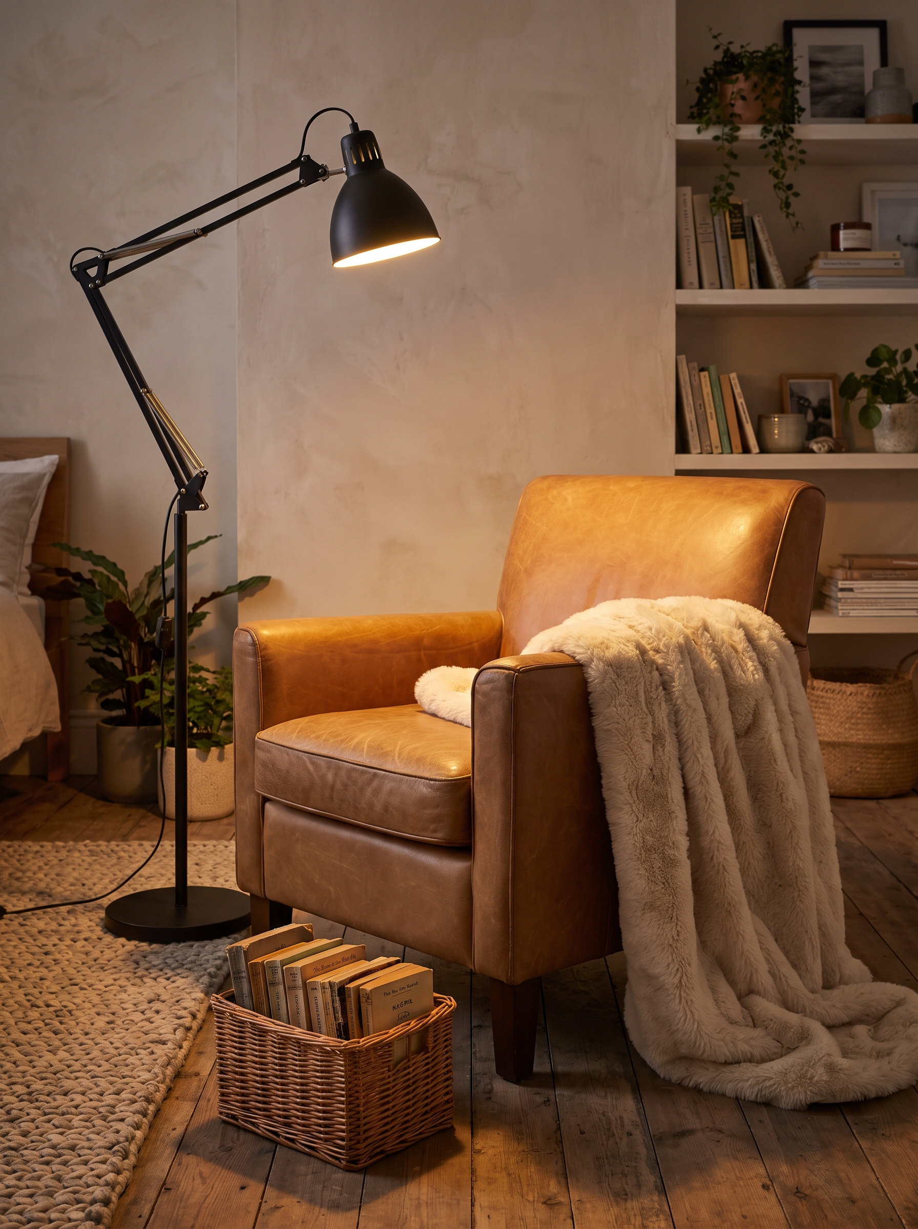 Cozy Leather Reading Nook Ideas for Chilly Evenings