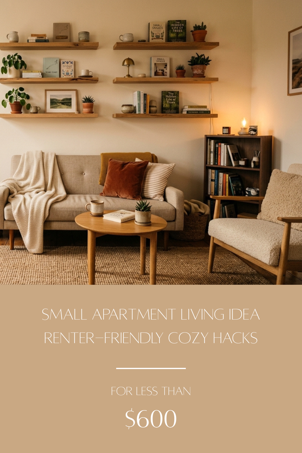 Small Apartment Living Room Ideas | Renter-Friendly Cozy Hacks