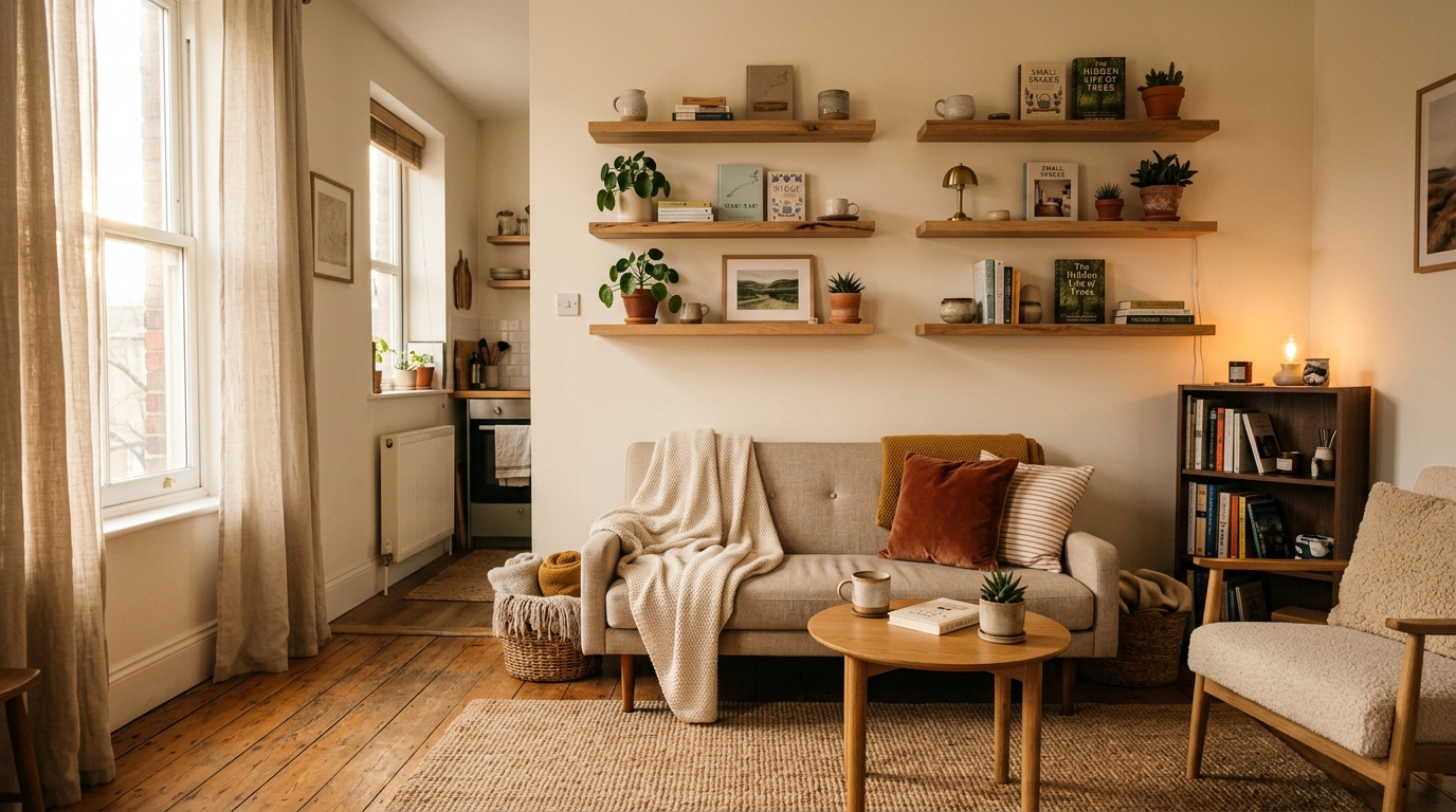 Cozy Boucle Reading Nook Ideas for Small Apartments