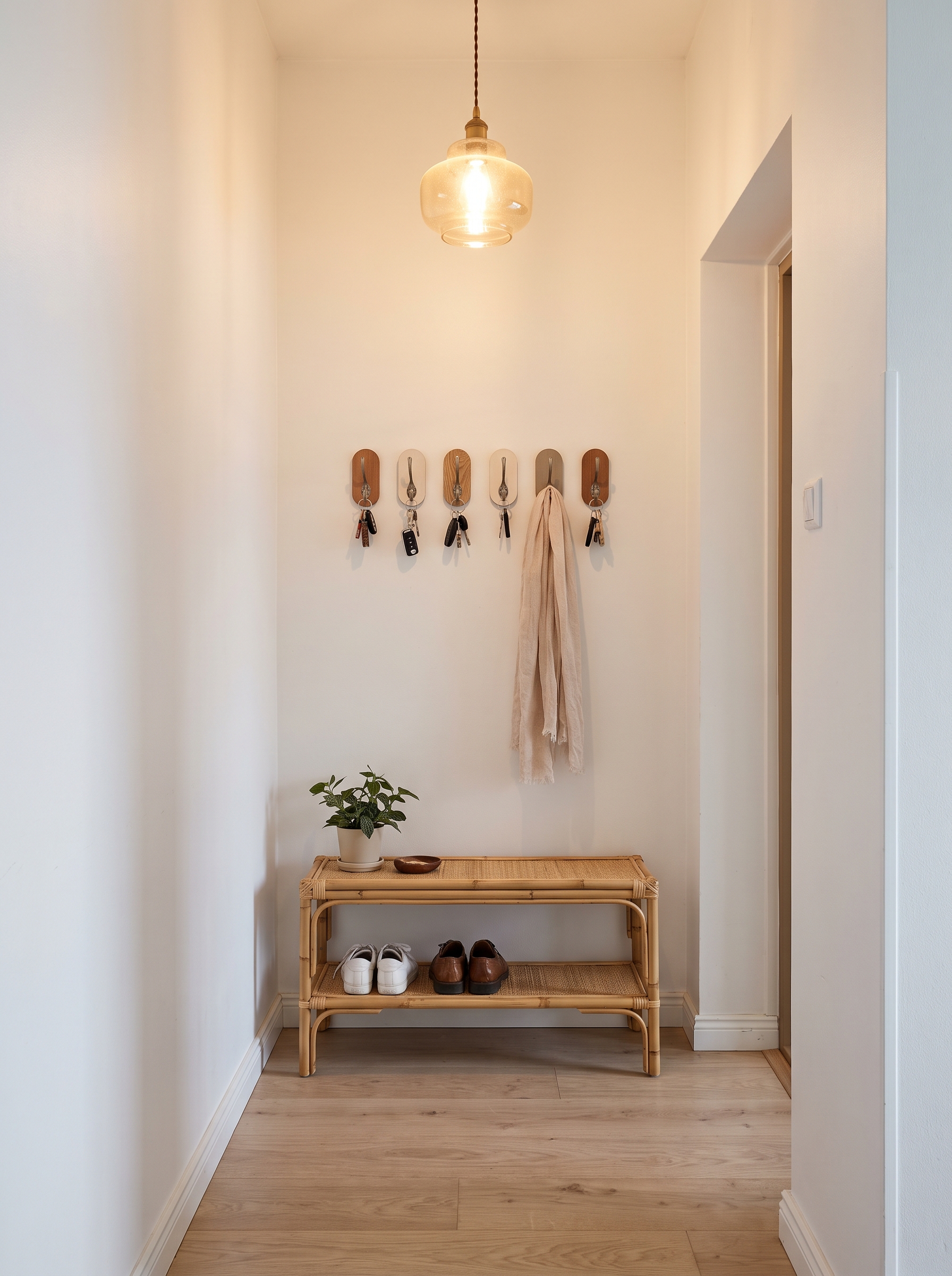 Cozy Minimalist Entryway Ideas for Small Hallways