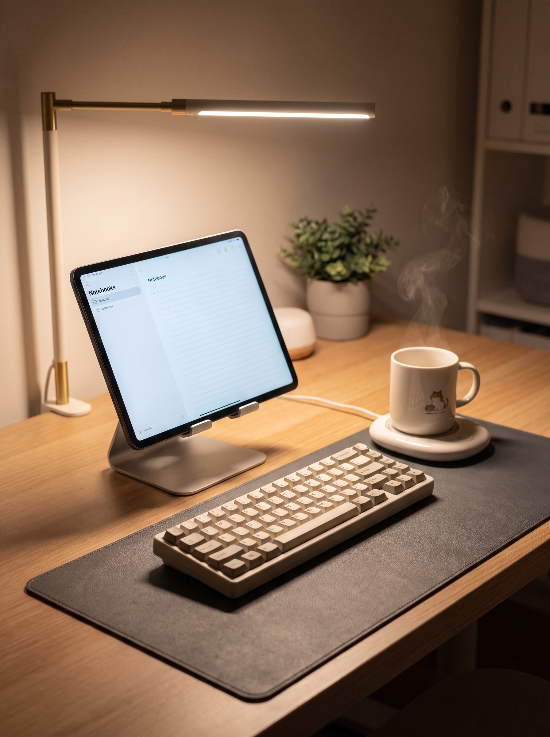 Cozy Minimalist Desk Setup Ideas for a Warm WFH Space