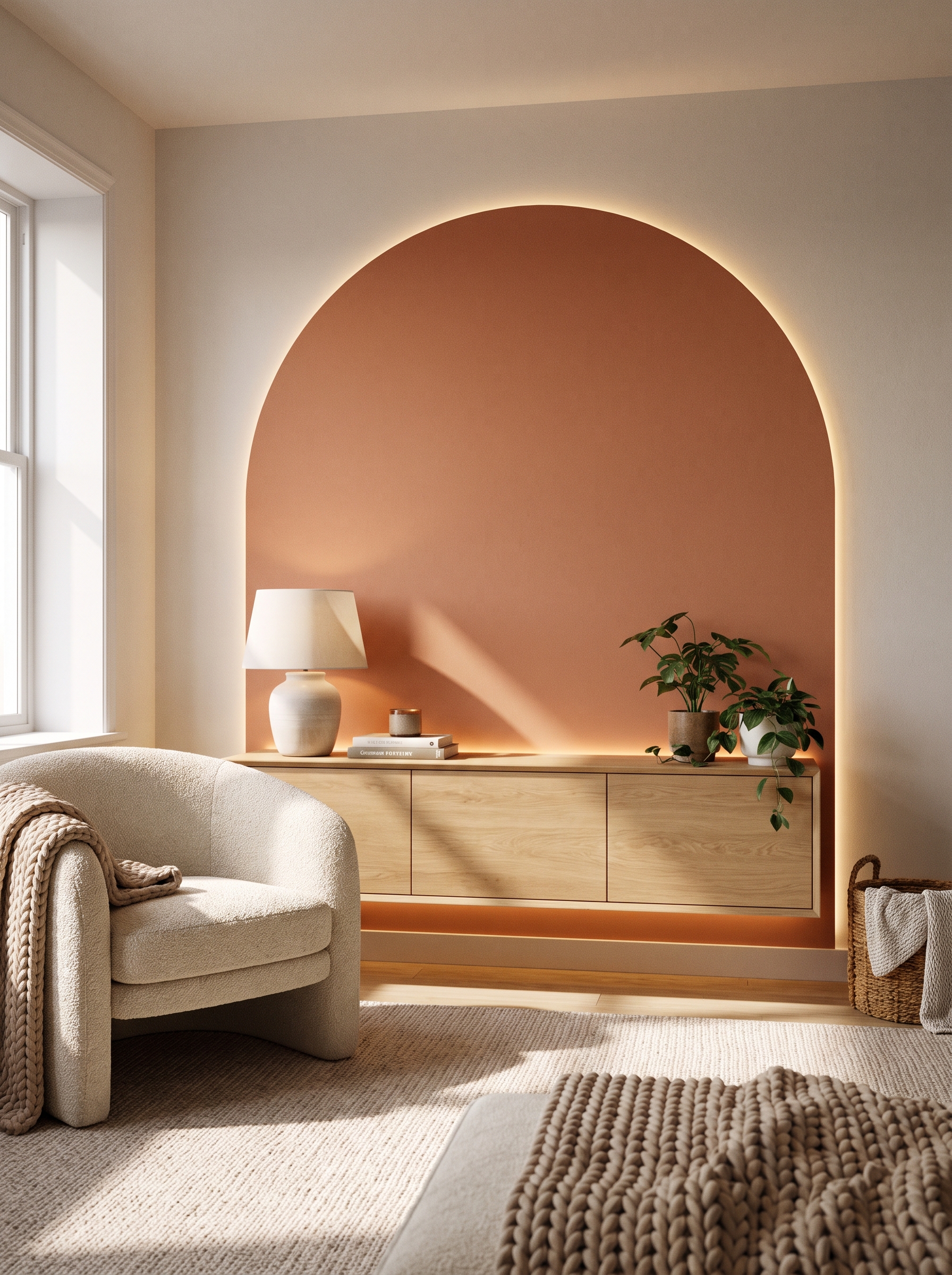 Cozy Boucle Reading Nook Ideas for Small Apartments